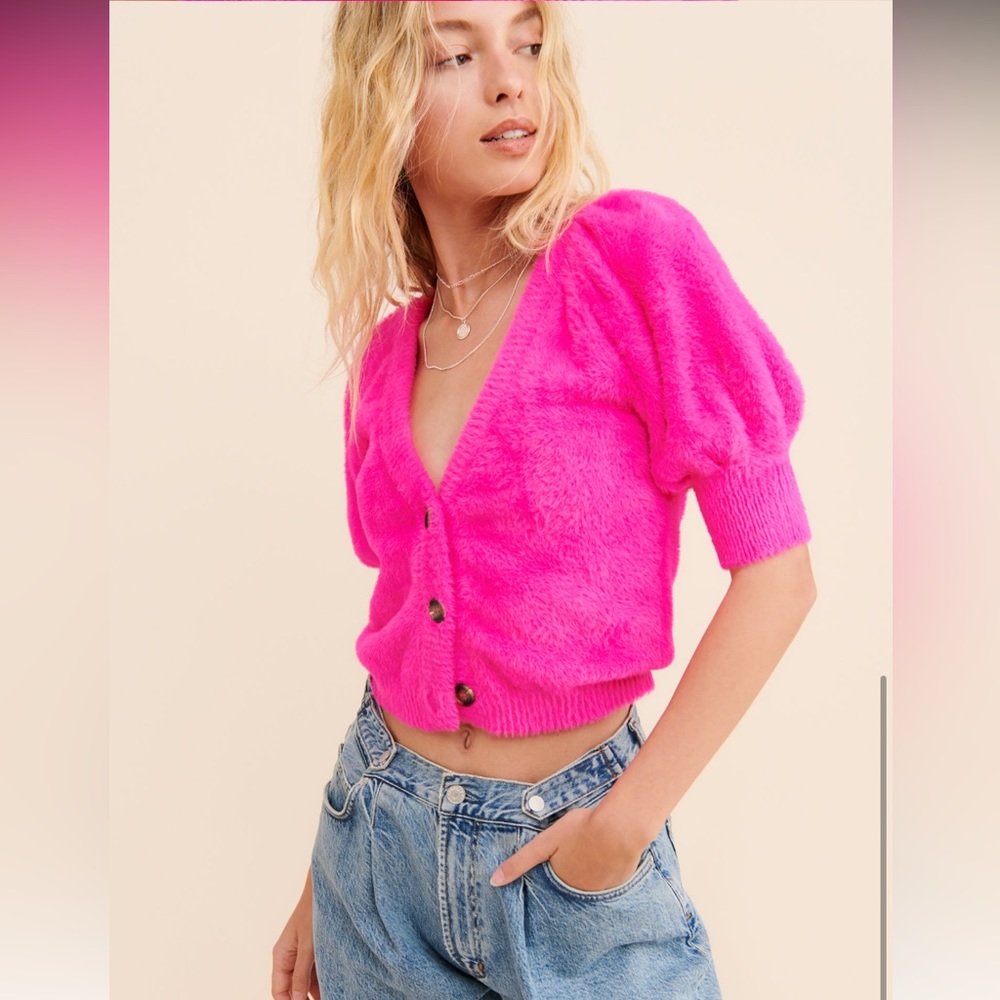 For Love and Lemons Chateau Fuzzy Cardigan